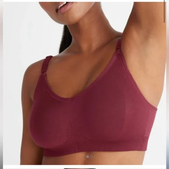Knix Good to Go Seamless Bra Cranberry Medium - Picture 2 of 11